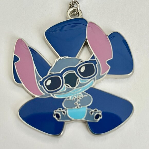 Vintage Disney Stitch Keychain Zipper Pull Purse Bag Charm Aulani Disneyana - Picture 4 of 10